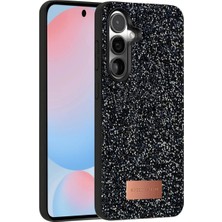 TeknoKapsül Onegif Galaxy S24 Fe Bright Simli Kapak - Siyah