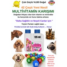 Sıvı Multivitamin Köpek (Tüm Yaş Gruplarında Hızlı Sonuç ) Parlak Tüy ve Gelişim 125 ml