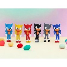 Strong Group The Hedgehog 6lı Set Kirpi Sonic Oyuncak Altı Adet Figür Oyuncak 7 cm