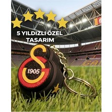 5 Yıldızlı Gs Tasarım Clicker Anahtarlık - Sarı Kırmızı Mekanik Stres Aksesuarı