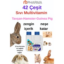 Sıvı Multivitamin Tavşan , Hamster Vb. Kemirgen Için (Tüm Yaş Gruplarında Hızlı Sonuç ) Parlak Tüy ve Gelişim 125 ml