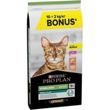 Pro Plan Pro Plan Sterilised Kisirlaştirilmiş Kediler Için Somonlu Kedi Mamasi 10KG+2KG