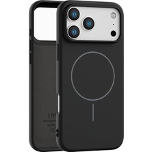 Fenza iPhone 17 Pro Uyumlu Içi Kadife Magsafe Wireless Şarj Özellikli Siyah Renkli Telefon Kılıfı