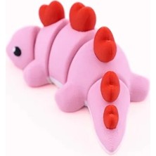 Sevimli Pembe Dinozor Masaüstü Süsü ve Çanta Anahtarlığı
