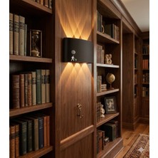 Aplix Vento Modern Sensörlü LED Duvar Apliği Amber