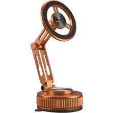 Pada Tech Magsafe Uyumlu Araç Içi Telefon Tutucu 3 Eksenli Nano Vantuzlu Hermes Rengi