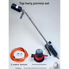 Nurgaz Uzun Pürmüz Profesyonel Usta Pürmüzü Izolasyon Şalam 72CM Uyumlu Dedantör Hortum Set