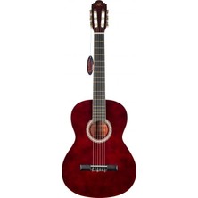 Barcelona Lc 3900 Tr Klasik Gitar Transparan Kırmızı Renk ve Premium Ses Kalitesiyle