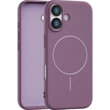 Fenza iPhone 17 Uyumlu Içi Kadife Magsafe Wireless Şarz Özellikli Gül Kurusu Renkli Telefon Kılıfı