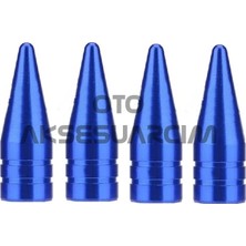 Lims Store Alüminyum Sivri Sibop Kapağı Mavi 4&AMP;#39LÜ 32MM