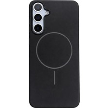 Fenza Samsung Galaxy S25 Plus Uyumlu Içi Kadife Magsafe Wireless Şarz Özellikli Siyah Renkli Telefon Kılıf