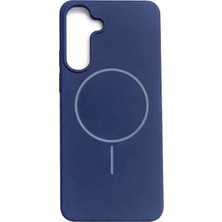 Fenza Samsung Galaxy S25 Uyumlu Içi Kadife Magsafe Wireless Şarj Özellikli Lacivert Renkli Telefon Kılıfı