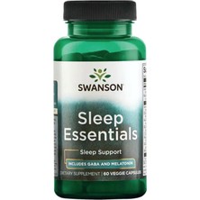 Swanson Slep Essentials (Özelsporcugıdaları) Includes Ga.ba And 60 Capsul. Abd Menşei.32.
