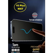 Teknoparkta Iphone 16 Plus Uyumlu Mat Ekran Koruyucu Seramik Nano Tam Kaplar