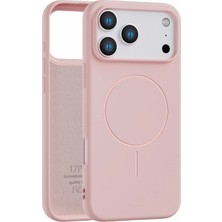 Fenza iPhone 17 Pro Max Uyumlu Içi Kadife Magsafe Wireless Şarj Özellikli Pembe Renkli Telefon Kılıfı
