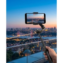 Eco Lounge Profesyonel Telefon Gimbal Stabilizer 3 Axis Video Sabitleyici Vlog Tripod