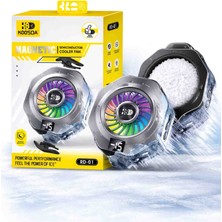 Upeka Tüm Telefonlara Uyumlu-15 °derece Dijital Ekran Rgb Profesyonel Telefon Soğutucu  Rd-01