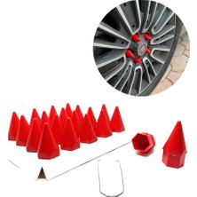 Lims Store Sivri Bijon Kapağı Sökme Aparatlı Kırmızı 19MM