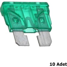 Lims Store Standart Bıçak Sigorta 10&AMP;#39LU 30 Amper Yeşil