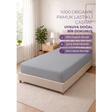 Days In Colours %100 Organik Pamuk Lastikli Çarşaf - 120x200 - Dolmabahçe Serisi