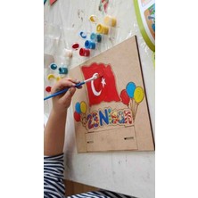 Hakfa Tasarım Ahşap 23 Nisan Boyama (20 Adet )