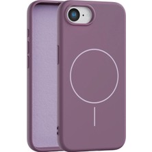 Fenza iPhone 16E Uyumlu Içi Kadife Magsafe Wireless Şarz Özellikli Gül Kurusu Renkli Telefon Kılıfı