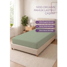 Days In Colours %100 Organik Pamuk Lastikli Çarşaf - 100x200 - Dolmabahçe Serisi