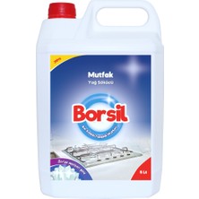 Borsil Mutfak Yağ Sökücü 5 LT Konsantre Güçlü Yağ Çözücü Nano Teknoloji Ankastre Ve Davlumbaz Temizleyici