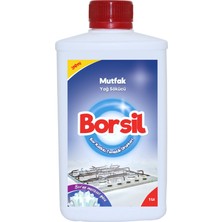 Borsil Mutfak Yağ Sökücü 1 LT Konsantre Güçlü Yağ Çözücü Nano Teknoloji Ankastre Ve Davlumbaz Temizleyici