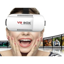 Vrbox Vr Box Sanal Gerçeklik Gözlüğü 3D Uygulama Deneyimi ile Akıllı Telefonlar İçin Uyumlu