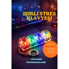 Hey Gidi Gift New 2026 Işıklı Klavye - Click Sesli Stres Giderici Anahtarlık - A+ Kalite - Steel Series Karışık Renk