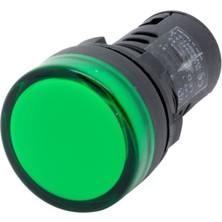 Gwest 22-Y 220V 22MM Yeşil Ledli Sinyal Lambası