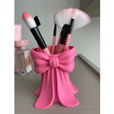 Baalaa Fiyonk Tasarımlı Pembe Makyaj Fırçalık-Masaüstü Düzenleyici