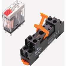 Molwex MLX-S224AC 2co, 5A, 24V Ac, Led+Test Butonlu Slim Röle Molwex 060 095