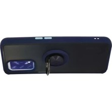 TeknoKapsül A74 4g Kılıf Montreal Yüzüklü Silikon Kapak - Lacivert