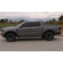 Aftermarket 2023+FORD Ranger T9 Uyumlu Vida Görünümlü Çamurluk Dodik Kaplama Kabartma Koruma Mat Siyah 4 Parça