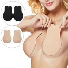 Munico 5 Çift Dikişsiz Kendinden Yapışkanlı Sütyen Görünmez Backless Sütyen Push Up Yapışkanlı Ped Sütyen