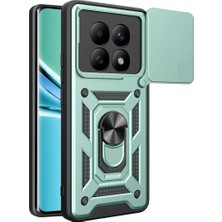 TeknoKapsül Redmi Note 15 4g Pars Lens Yüzüklü Silikon - Yeşil