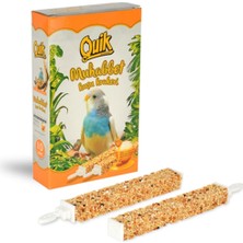 Quik Muhabbet Kuşları İçin Lezzetli Tava Kraker 10'lu Besleyici İçerik ve Vitamin Desteği