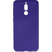 Olinea Mate 10 Lite Kılıf Nano Içi Kadife Silikon - Mor