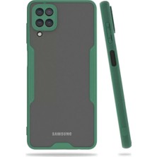 Olinea Galaxy A22 Kılıf Platin Silikon - Yeşil