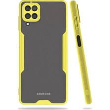 Olinea Galaxy A22 Kılıf Platin Silikon - Sarı