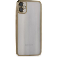 Olinea Galaxy A05 Kılıf Lensli Silikon - Gold
