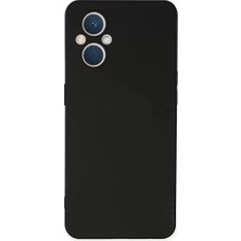 Olinea Reno 7 Lite Kılıf Nano Içi Kadife Silikon - Siyah