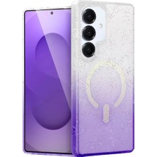 Olinea Galaxy S25 Pummel Shiny Magsafe Kapak - Mor