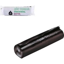 Endüstriyel Battal Boy Çöp Torbası 72X95 cm Siyah