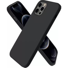 Olinea Iphone 12 Kılıf First Silikon - Siyah