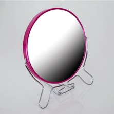 Çift Taraflı Büyüteçli Makyaj Aynası 6'' Masa Üstü Aynası Rose 14,5cm
