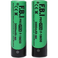 TeknoKapsül Vtc6 18650 3.7V 3000MAH 30A Li-Ion Şarjlı Pil + Pil Taşıma Kutusu 2'li Set