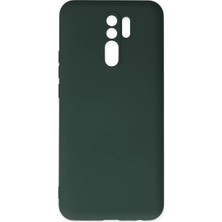 Olinea Redmi 9 Kılıf Nano Içi Kadife Silikon - Koyu Yeşil